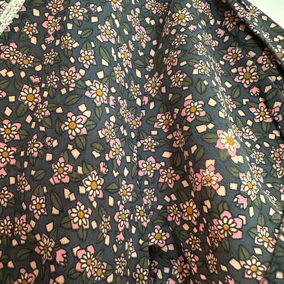 NATURAL LIFE Navy Blue and Pink Floral Maxi Dress - Picture 3 of 9